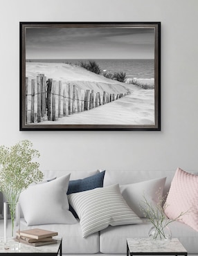 Cuadro decorativo Dunas en blanco y negro suave de DP Gallery técnica mixta Cuadros Jr
