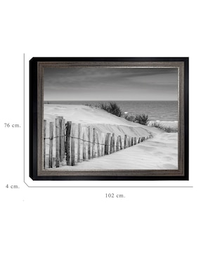 Cuadro decorativo Dunas en blanco y negro suave de DP Gallery técnica mixta Cuadros Jr