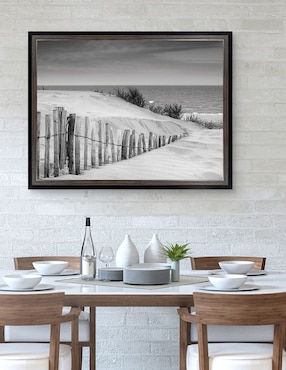 Cuadro decorativo Dunas en blanco y negro suave de DP Gallery técnica mixta Cuadros Jr