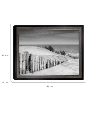 Cuadro decorativo Dunas en blanco y negro suave de DP Gallery técnica mixta Cuadros Jr