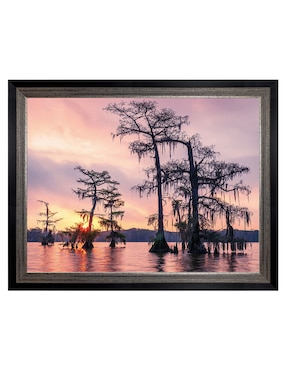 Cuadro decorativo Amanecer sobre el lago Palourde de Andy Crawford técnica mixta Cuadros Jr