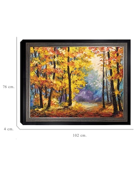 Cuadro decorativo Sendero de río en colores otoñales de DP Gallery técnica mixta Cuadros Jr