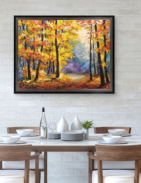 Cuadro decorativo Sendero de río en colores otoñales de DP Gallery técnica mixta Cuadros Jr