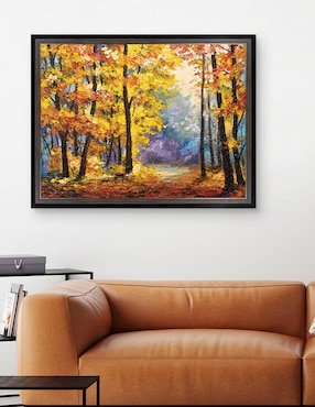 Cuadro decorativo Sendero de río en colores otoñales de DP Gallery técnica mixta Cuadros Jr