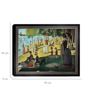 Cuadro decorativo Seurat – Tarde de domingo en la isla de Portfolio Arts Group técnica mixta Cuadros Jr