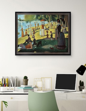 Cuadro decorativo Seurat – Tarde de domingo en la isla de Portfolio Arts Group técnica mixta Cuadros Jr