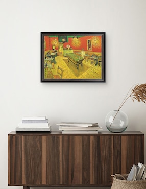 Cuadro decorativo Café nocturno con mesa de billar de Portfolio Arts Group técnica mixta Cuadros Jr