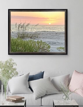 Cuadro decorativo Atardecer calmante de Mary Lou Johnson técnica mixta Cuadros Jr