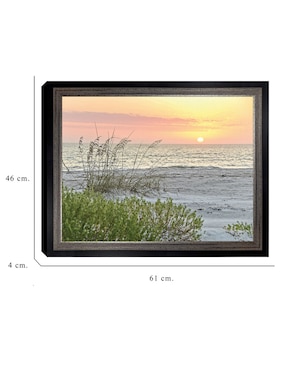 Cuadro decorativo Atardecer calmante de Mary Lou Johnson técnica mixta Cuadros Jr
