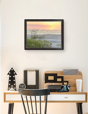 Cuadro decorativo Atardecer calmante de Mary Lou Johnson técnica mixta Cuadros Jr