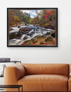 Cuadro decorativo Otoño debajo de pequeñas cascadas de Andy Crawford técnica mixta Cuadros Jr