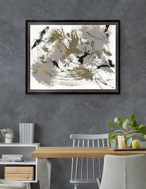 Cuadro decorativo Negro y dorado 1 de Dan Houston técnica mixta Cuadros Jr