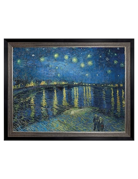 Cuadro decorativo Noche estrellada sobre el Ródano (1888) de Vincent Van Gogh técnica mixta Cuadros Jr