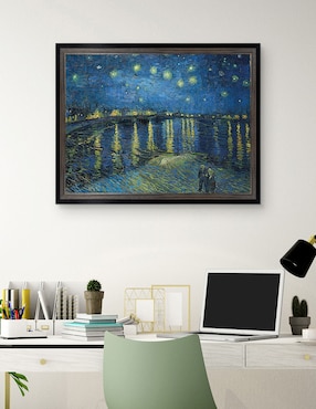 Cuadro decorativo Noche estrellada sobre el Ródano (1888) de Vincent Van Gogh técnica mixta Cuadros Jr