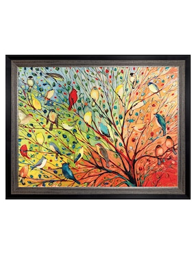 Cuadro decorativo 27 aves de Jennifer Lommers técnica mixta Cuadros Jr