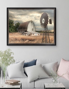 Cuadro decorativo Granja de la bahía Henderson de Lori Deiter técnica mixta Cuadros Jr