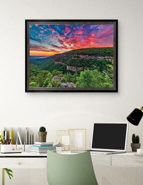 Cuadro decorativo Amanecer en Cloudland Canyon de Andy Crawford técnica mixta Cuadros Jr