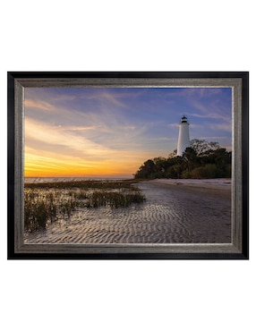 Cuadro decorativo Atardecer en el faro St Marks de Andy Crawford técnica mixta Cuadros Jr