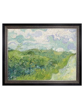 Cuadro decorativo Campos de trigo verde, Auvers (1890) de Vincent van Gogh técnica mixta Cuadros Jr