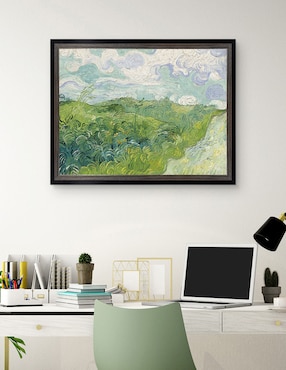 Cuadro decorativo Campos de trigo verde, Auvers (1890) de Vincent van Gogh técnica mixta Cuadros Jr