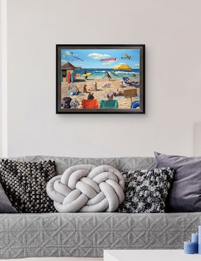 Cuadro decorativo Playa de perros de Lucia Heffernan técnica mixta Cuadros Jr