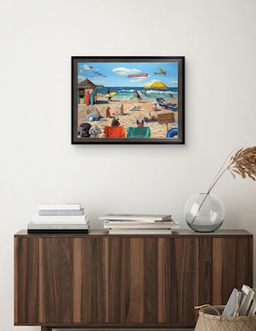 Cuadro decorativo Playa de perros de Lucia Heffernan técnica mixta Cuadros Jr