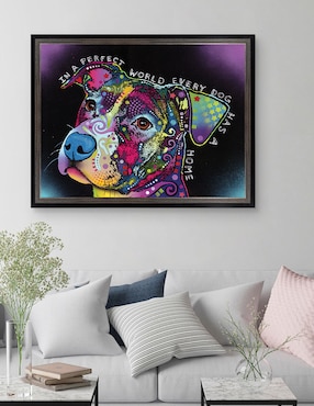 Cuadro decorativo En un mundo perfecto de Dean Russo técnica mixta Cuadros Jr