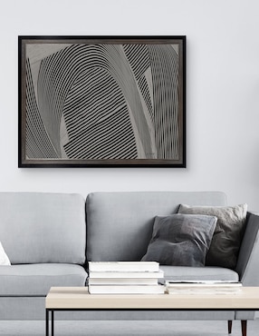 Cuadro decorativo Tejido gris I de Mike Schick técnica mixta Cuadros Jr