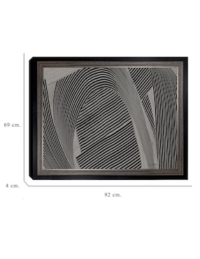 Cuadro decorativo Tejido gris I de Mike Schick técnica mixta Cuadros Jr