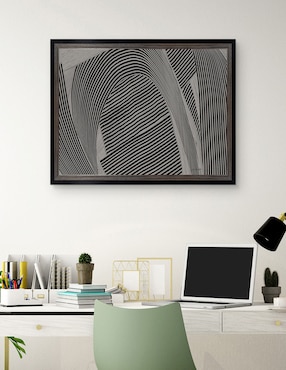 Cuadro decorativo Tejido gris I de Mike Schick técnica mixta Cuadros Jr