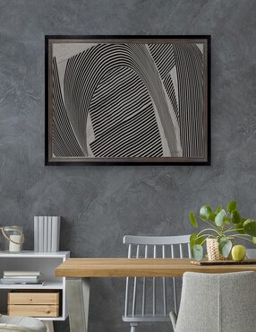 Cuadro decorativo Tejido gris I de Mike Schick técnica mixta Cuadros Jr
