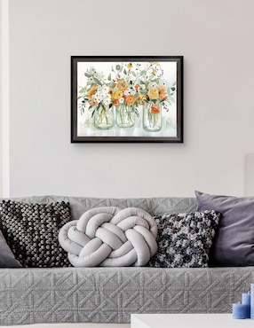 Cuadro decorativo Tres bellezas de Carol Robinson técnica mixta Cuadros Jr