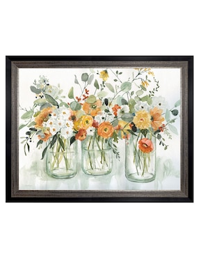 Cuadro decorativo Tres bellezas de Carol Robinson técnica mixta Cuadros Jr