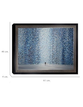 Cuadro decorativo Lluvia azul de Ekaterina Ermilkina técnica mixta Cuadros Jr