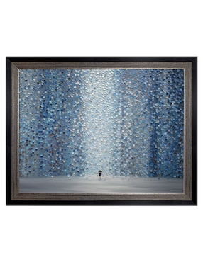 Cuadro decorativo Lluvia azul de Ekaterina Ermilkina técnica mixta Cuadros Jr
