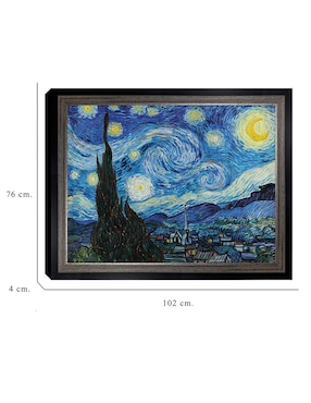 Cuadro decorativo La noche estrellada (1889 de Vincent Van Gogh técnica mixta Cuadros Jr