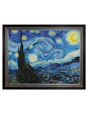 Cuadro decorativo La noche estrellada (1889 de Vincent Van Gogh técnica mixta Cuadros Jr