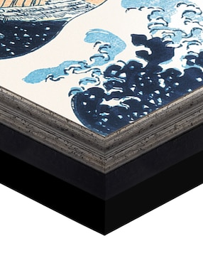 Cuadro decorativo Hokusai – La gran ola de Portfolio Arts Group técnica mixta Cuadros Jr
