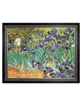 Cuadro decorativo Van Gogh – Jardín de iris de Portfolio Arts Group técnica mixta Cuadros Jr