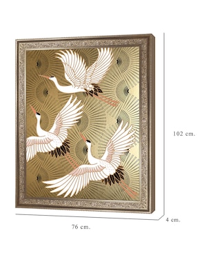 Cuadro decorativo Grulla joya japonesa de Nikki Chu técnica mixta Cuadros Jr