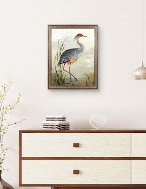 Cuadro decorativo Garza gris de Aimee Wilson técnica mixta Cuadros Jr