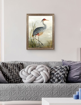 Cuadro decorativo Garza gris de Aimee Wilson técnica mixta Cuadros Jr