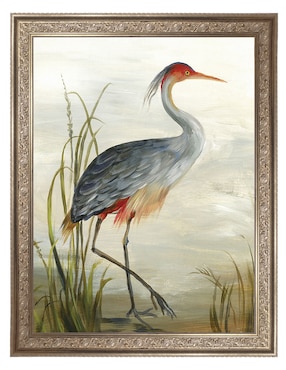 Cuadro decorativo Garza gris de Aimee Wilson técnica mixta Cuadros Jr