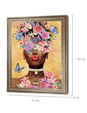 Cuadro decorativo Beso de dama mariposa de Willow Brook Fine Art técnica mixta Cuadros Jr