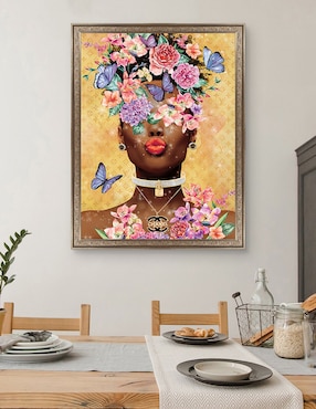 Cuadro decorativo Beso de dama mariposa de Willow Brook Fine Art técnica mixta Cuadros Jr