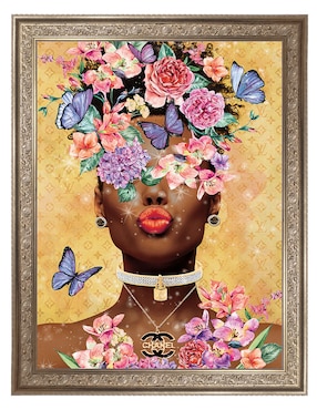 Cuadro decorativo Beso de dama mariposa de Willow Brook Fine Art técnica mixta Cuadros Jr