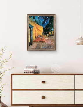 Cuadro decorativo Van Gogh – Terraza de café de noche de Portfolio Arts Group técnica mixta Cuadros Jr