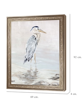 Cuadro decorativo Belleza de la garza II de Eva Watts técnica mixta Cuadros Jr