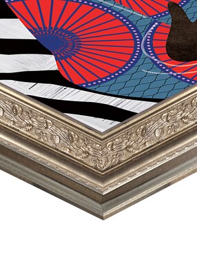Cuadro decorativo Reina moderna con turbante 2 de Nikki Chu técnica mixta Cuadros Jr