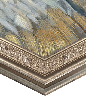 Cuadro decorativo Pelícano dorado y salado de Paul Brent técnica mixta Cuadros Jr